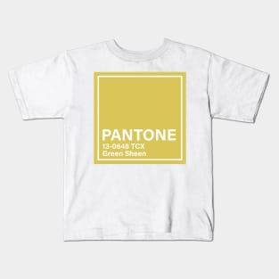 pantone 13-0648 TCX Green Sheen Kids T-Shirt